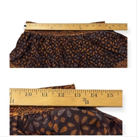 Ulla‎ Johnson Silk Omila Skirt in Agate, Size 2,  Brown burgundy multi, New with - Picture 16 of 16